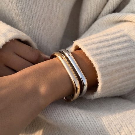 Monaco Square Bangle Gold