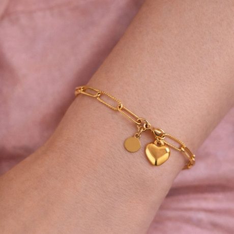 Luna Link Heart Bracelet