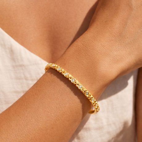 Golden Luxe Halo Bangle